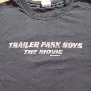 Men's Black Vintage XL Trailer Park Boys The Movie Promo Shirt Distressed Canada